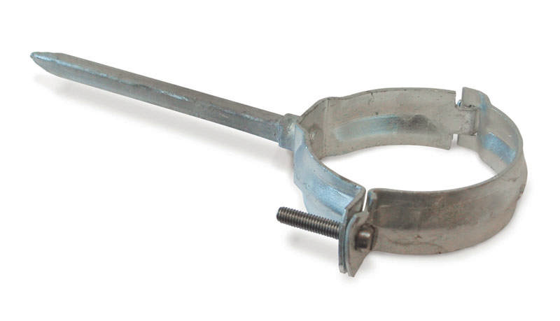 Rørklammer f/mur 75mm galv