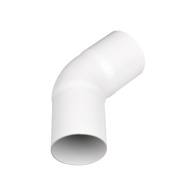Bend 45° 75mm hvit