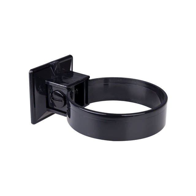 Rørklammer plast 90mm sort 2 stk.