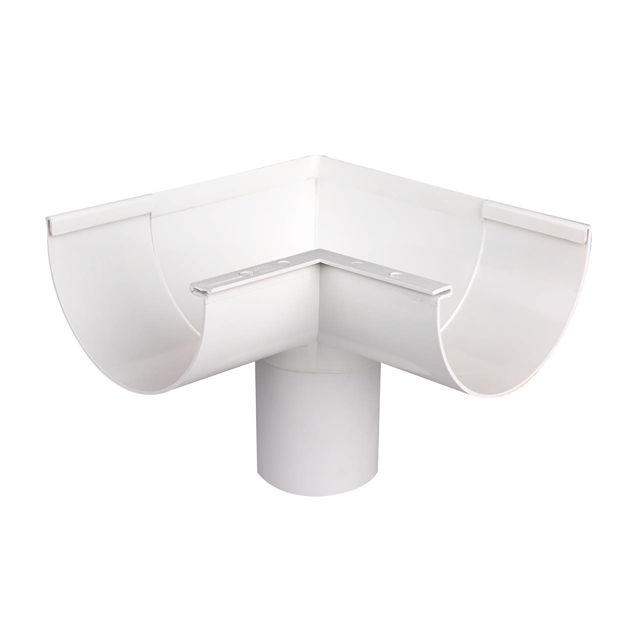 Vinkel med tapp 90° innv 11/75 hvit