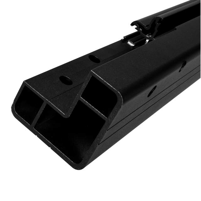 Hjørnestolpe 90gr utv frontm sort