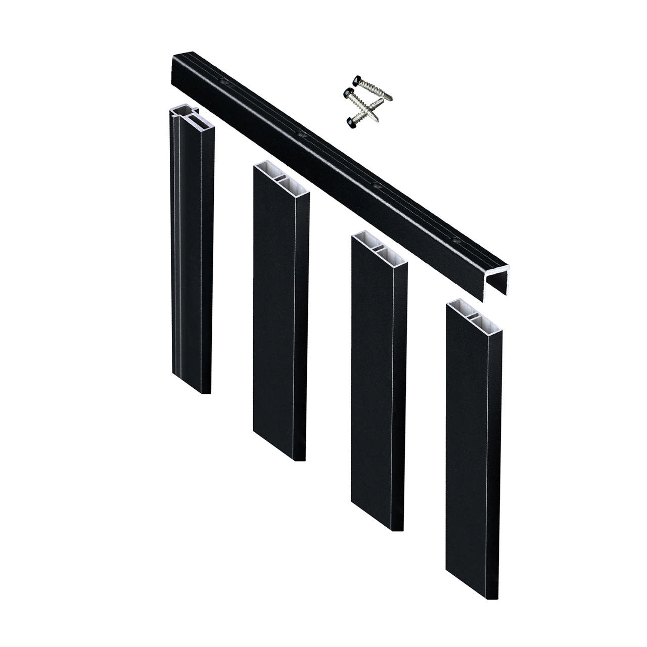 Spile seksjon 1,0 m antrasitt 1462x924mm 