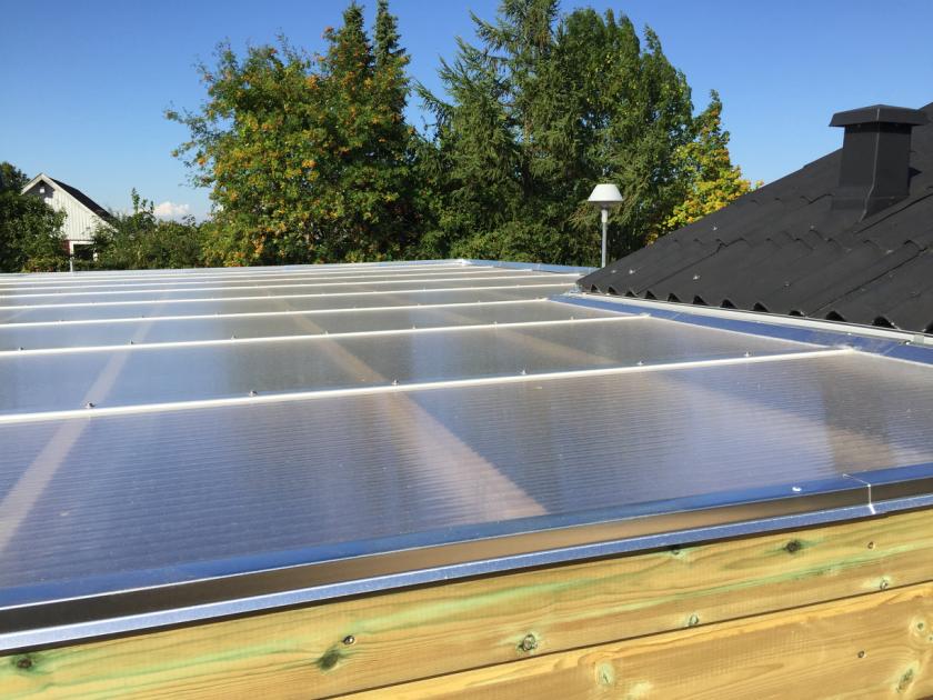 Carport med 10 mm TwinLite Termotak