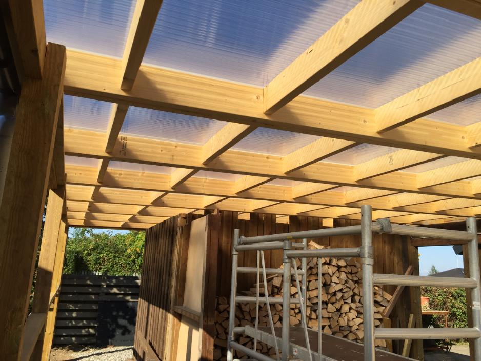 Carport med 10 mm TwinLite Termotak