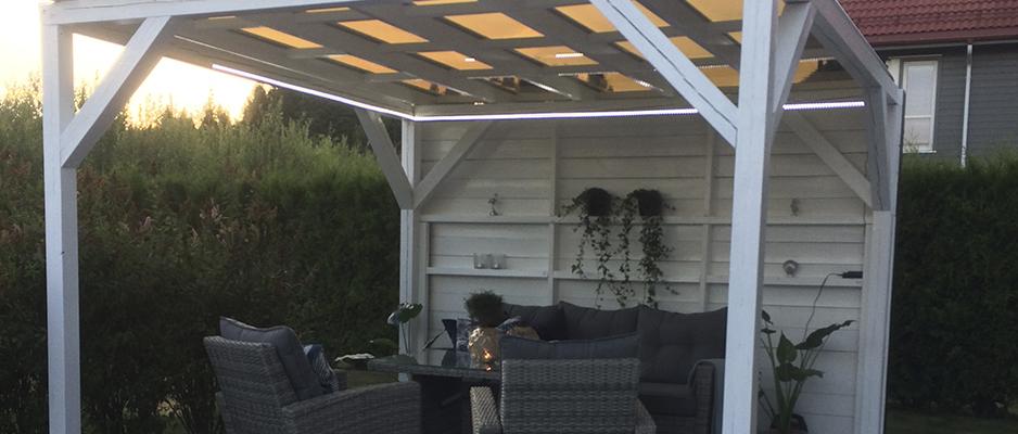 SunGlaze på pergola