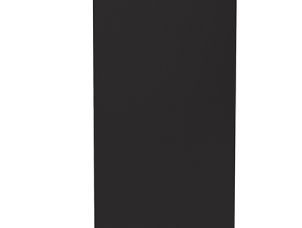 Endedeksel toppmontert sort                         