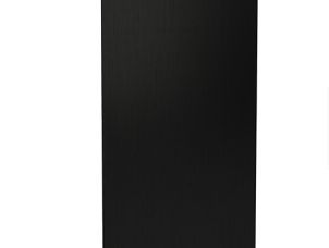 Endedeksel frontmontert sort                    