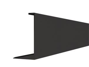 Bunnprofil deksel frontmontert sort        