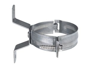Plastmo Retro rørklammer for tre 80 mm galv. stål