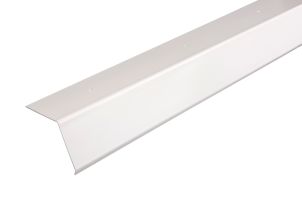 Bordtaksbeslag plast, hvit 108˚, til papptak 85/87/2000 mm (C-87)